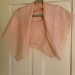 Pale Pink Silk Scarf Vintage